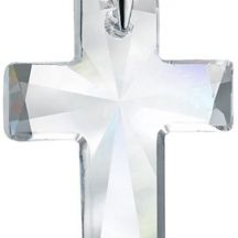 Strieborny Privesok S Krystalom Swarovski Biely Veky Kriz 34012 1 Crystal