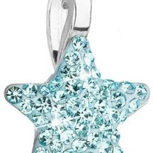 Strieborny Privesok S Preciosa Krystalmi Modra Hviezdicka 34260 3 Aqua