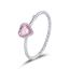 Linda S Jewelry Strieborny Prsten Pink Love Ag 925 1000 Ipr115 Vekost 60