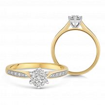 10557 Sofia Diamonds Zlaty Zasnubny Prsten S Diamantom 0 165 Ct