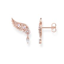 28572 Thomas Sabo Nausnice Phoenix Wing With Pink Stones Rose Gold