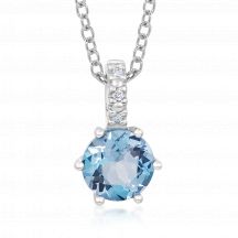 28697 Sofia Diamonds Zlaty Privesok S Topasom A Diamantmi 0 01ct H I