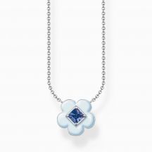 29562 Thomas Sabo Nahrdelnik Flower With Blue Stone