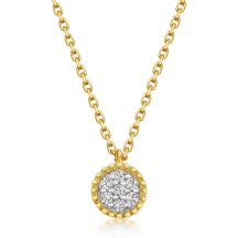 32163 Sofia Diamonds Zlaty Nahrdelnik S Diamantmi 0 11 Ct