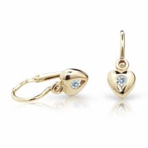 Cutie Diamonds Zlate Nausnice Srdcia C1556