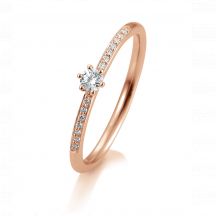 Sofia Diamonds Prsten 14 K Ruzove Zlato S Diamantmi 0 17 Ct 2