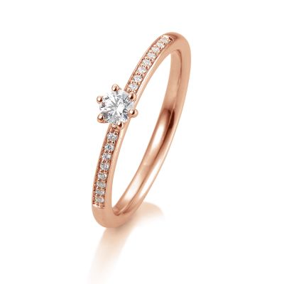 Sofia Diamonds Prsten 14 K Ruzove Zlato S Diamantmi 0 23 Ct 2