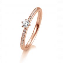 Sofia Diamonds Prsten 14 K Ruzove Zlato S Diamantmi 0 23 Ct