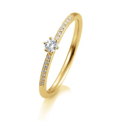 Sofia Diamonds Prsten 14 K Zlte Zlato S Diamantmi 0 17 Ct 2
