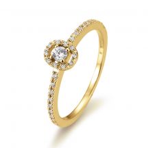 Sofia Diamonds Prsten 14 K Zlte Zlato S Diamantmi 0 22 Ct 2