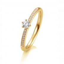 Sofia Diamonds Prsten 14 K Zlte Zlato S Diamantmi 0 23 Ct 2