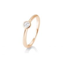 Sofia Diamonds Prsten Z Ruzoveho Zlata S Diamantom 0 15 Ct 10685