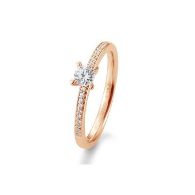 Sofia Diamonds Prsten Z Ruzoveho Zlata S Diamantom 0 35 Ct