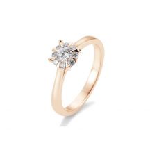 Sofia Diamonds Prsten Z Ruzoveho Zlata S Diamantom 0 39 Ct