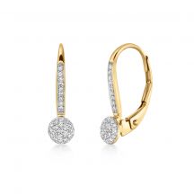 Sofia Diamonds Zlate Nausnice S Diamantmi 0 16 Ct