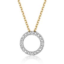 Sofia Diamonds Zlaty Nahrdelnik Kruh S Diamantmi 0 014 Ct