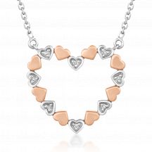 Sofia Diamonds Zlaty Nahrdelnik So Srdieckom A Diamantom 0 02 Ct