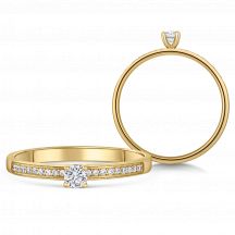 Sofia Diamonds Zlaty Zasnubny Prsten S Diamantmi 0 15 Ct 2