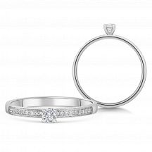 Sofia Diamonds Zlaty Zasnubny Prsten S Diamantmi 0 15 Ct