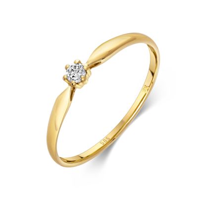 Sofia Diamonds Zlaty Zasnubny Prsten S Diamantom 0 05 Ct 8261