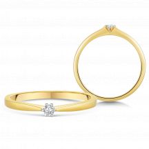 Sofia Diamonds Zlaty Zasnubny Prsten S Diamantom 0 05 Ct H I1