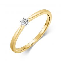 Sofia Diamonds Zlaty Zasnubny Prsten S Diamantom 0 075 Ct