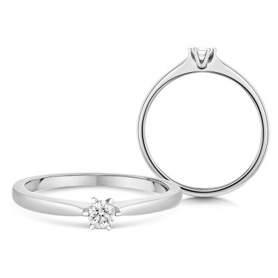 Sofia Diamonds Zlaty Zasnubny Prsten S Diamantom 0 10 Ct 8520