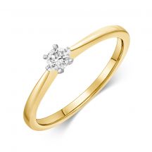 Sofia Diamonds Zlaty Zasnubny Prsten S Diamantom 0 15 Ct 10561