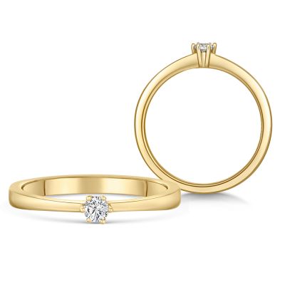 Sofia Diamonds Zlaty Zasnubny Prsten S Diamantom 0 15 Ct 11678