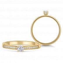 Sofia Diamonds Zlaty Zasnubny Prsten S Diamantom 0 20 Ct 2