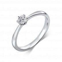 Sofia Diamonds Zlaty Zasnubny Prsten S Diamantom 0 25 Ct 10503