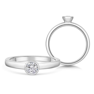 Sofia Diamonds Zlaty Zasnubny Prsten S Diamantom 0 25 Ct 11686