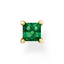 Thomas Sabo Kusova Nausnica Green Stone Gold