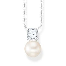 Thomas Sabo Nahrdelnik Pearl With White Stone Silver