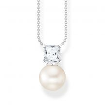 Thomas Sabo Nahrdelnik Pearl With White Stone Silver