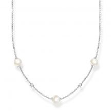 Thomas Sabo Nahrdelnik Pearls With White Stones Silver