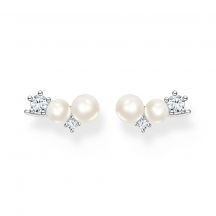 Thomas Sabo Nausnice Pearls With White Stone Silver