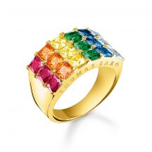 Thomas Sabo Prsten Colourful Stones Pave Gold 2