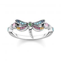 Thomas Sabo Prsten Dragonfly With Coloured Stones Silve 2
