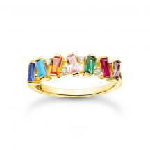 Thomas Sabo Prsten Ring Colourful Stones Gold