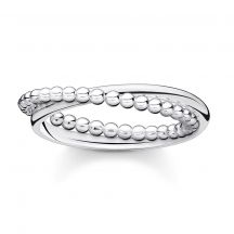 Thomas Sabo Prsten Ring Double Dots Silver