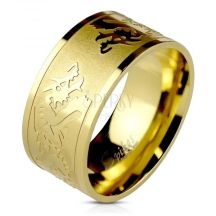 35170 Prsten Z Nehrdzavejucej Ocele So Symbolom Draka
