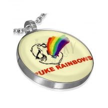 Meme Privesok Z Ocele Napis Puke Rainbows
